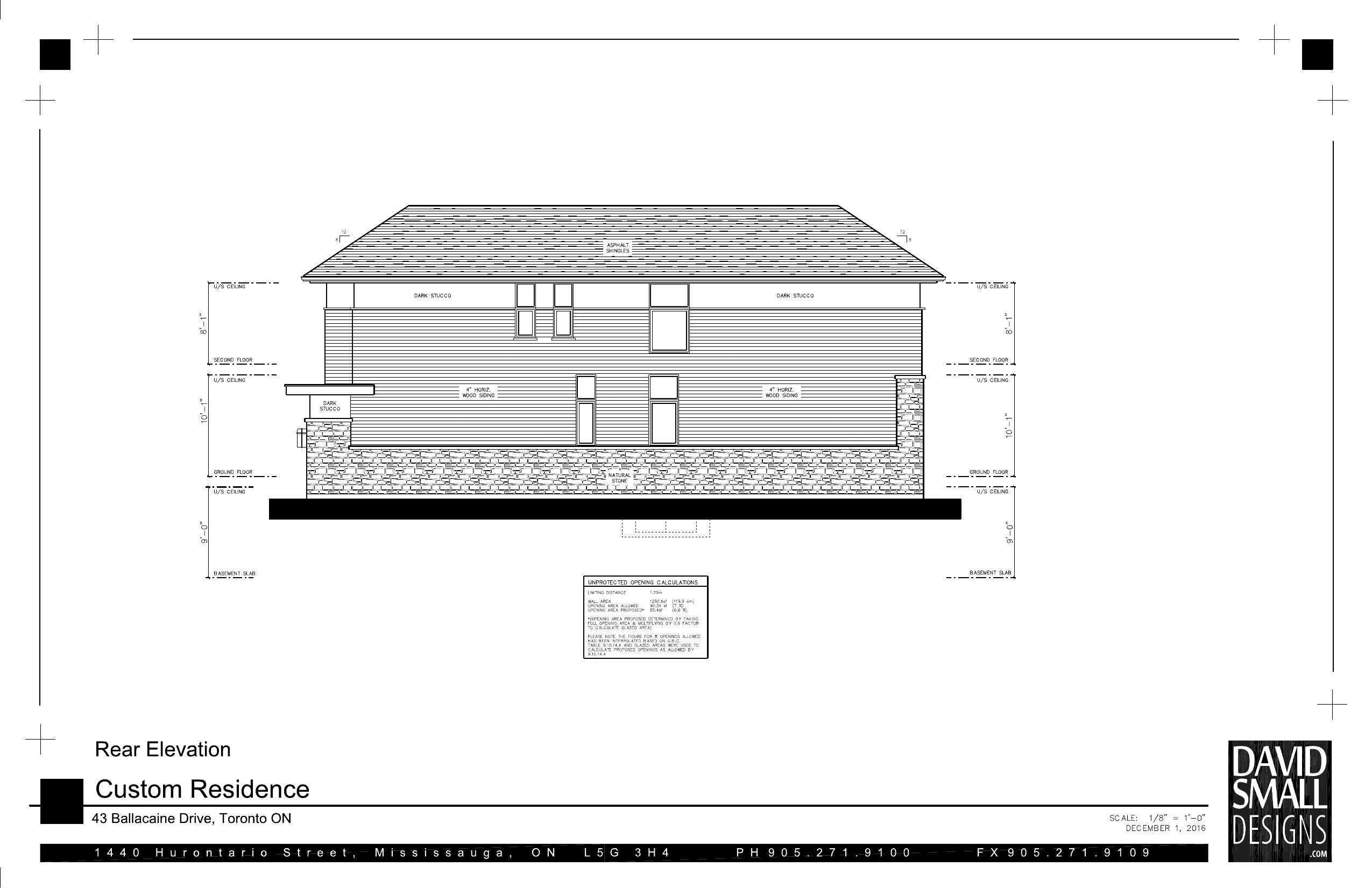 Rear Elevation — floor plan
